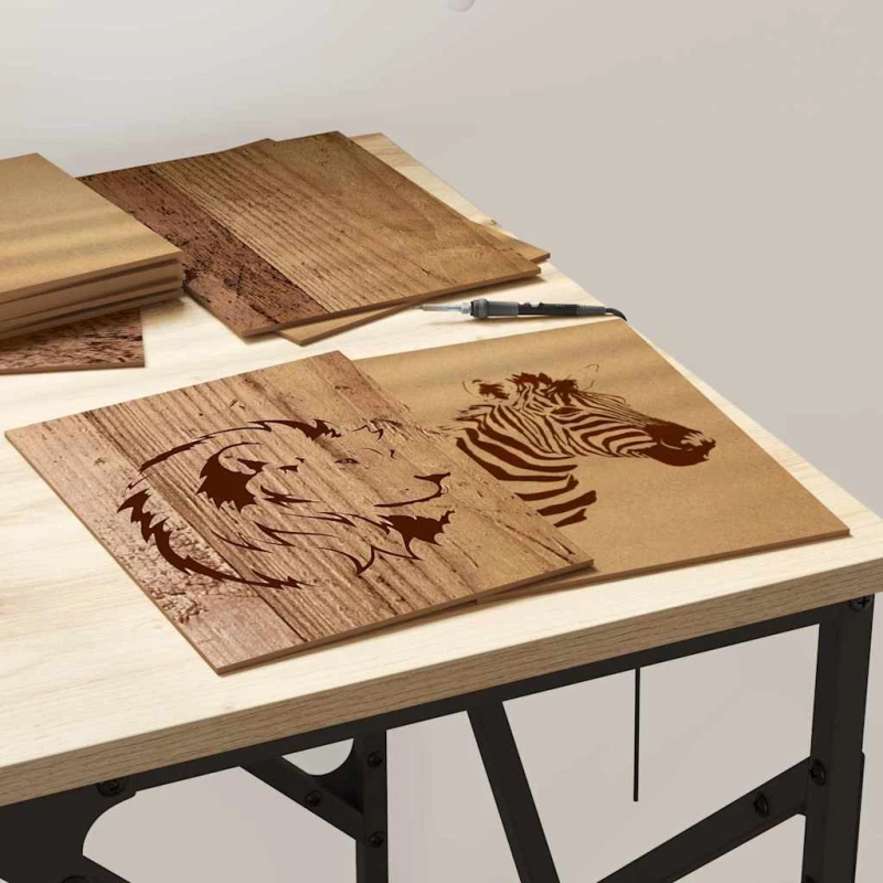 vidaXL Dekora Paneli 150 pcs Vecs koks 21 x 30 x 0,27 cm