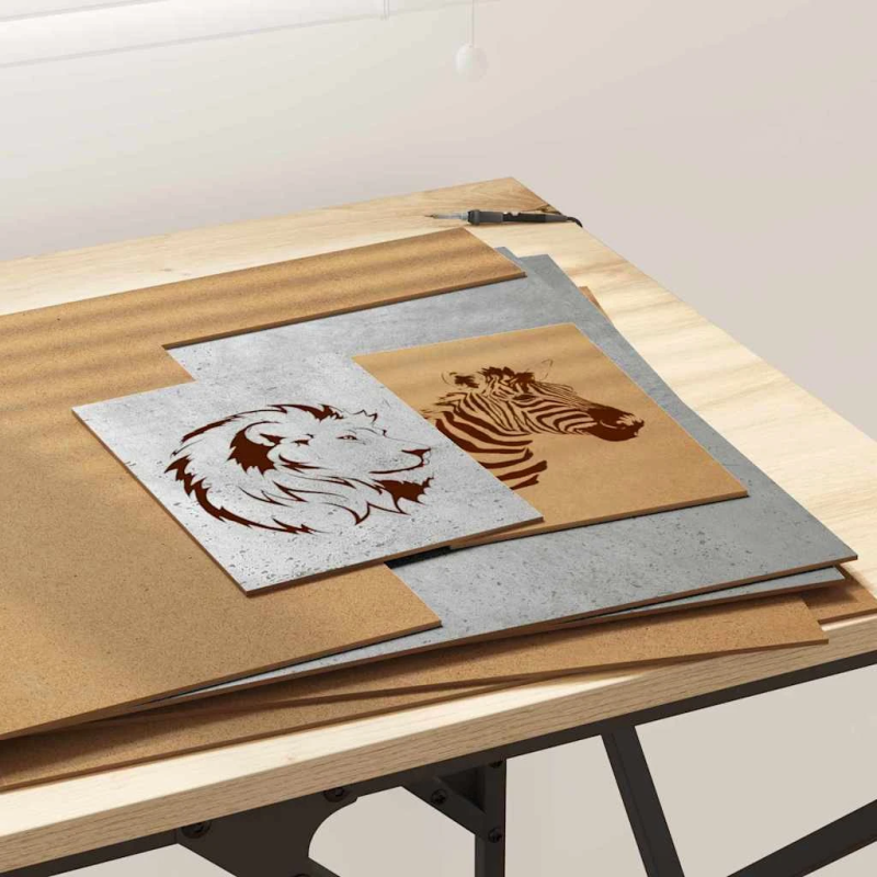 vidaXL Dekora Paneli 12 pcs Betona pelēks 40 x 60 x 0.27 cm