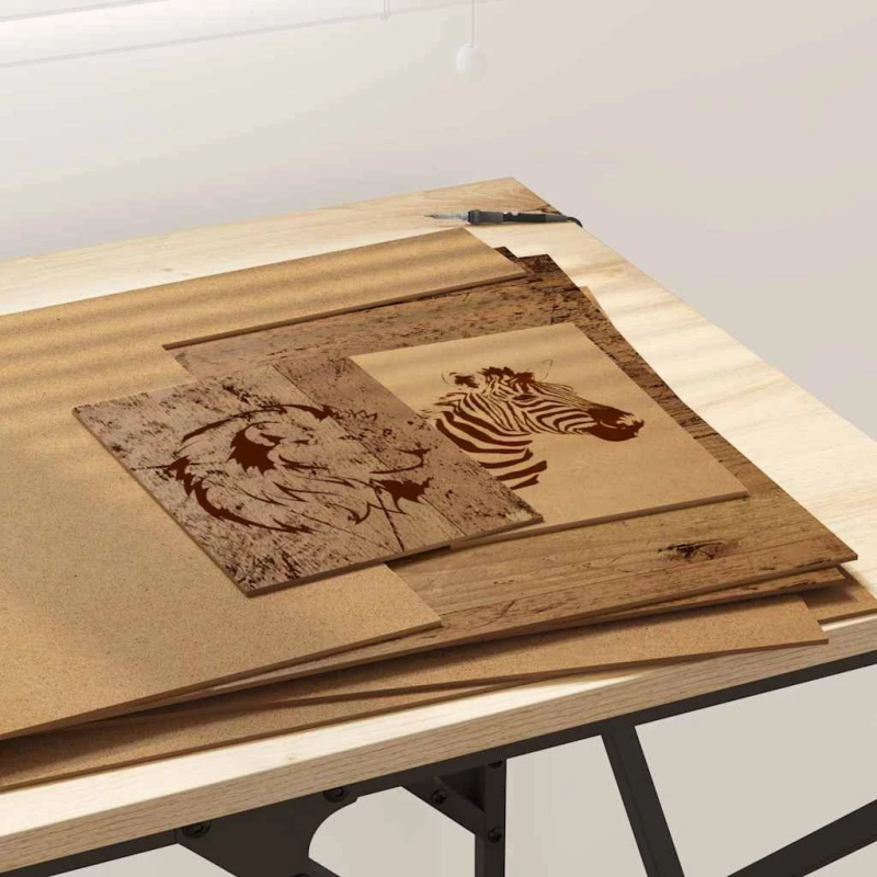 vidaXL Dekora Paneli 50 pcs Vecs koks 40 x 60 x 0.27 cm