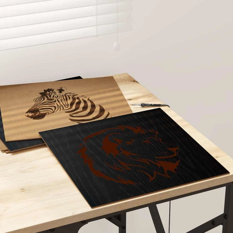 vidaXL Dekora Paneli 50 pcs Melns ozolkoks 30 x 30 x 0.27 cm