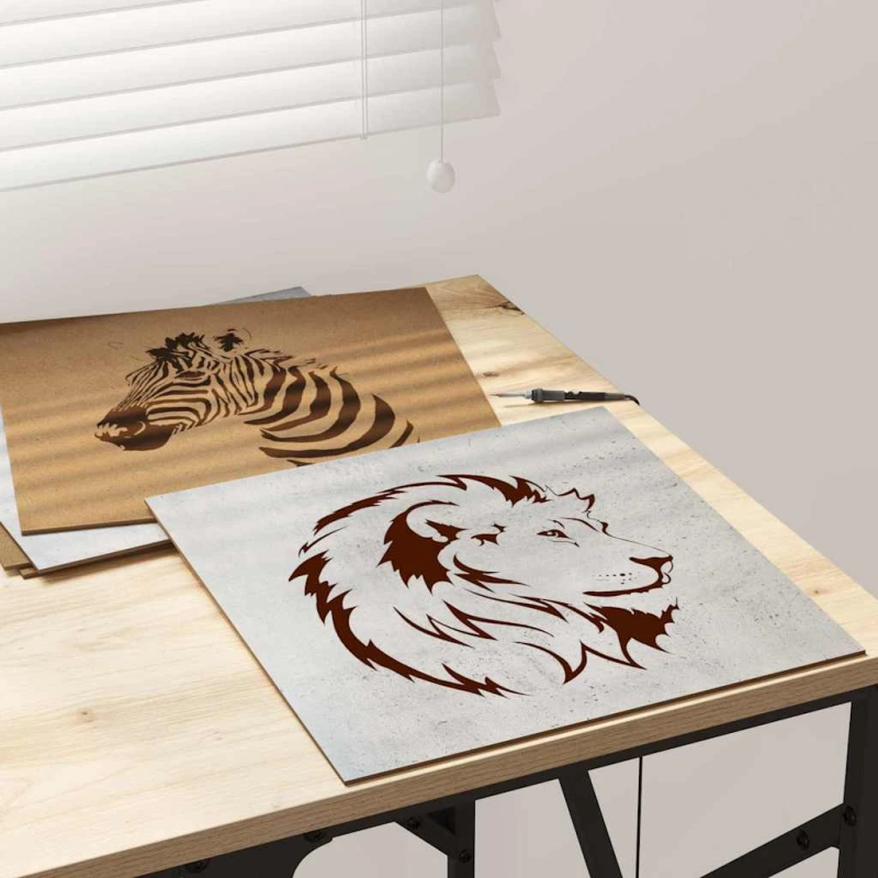 vidaXL Dekora Paneli 12 pcs Betona pelēks 30 x 30 x 0.27 cm