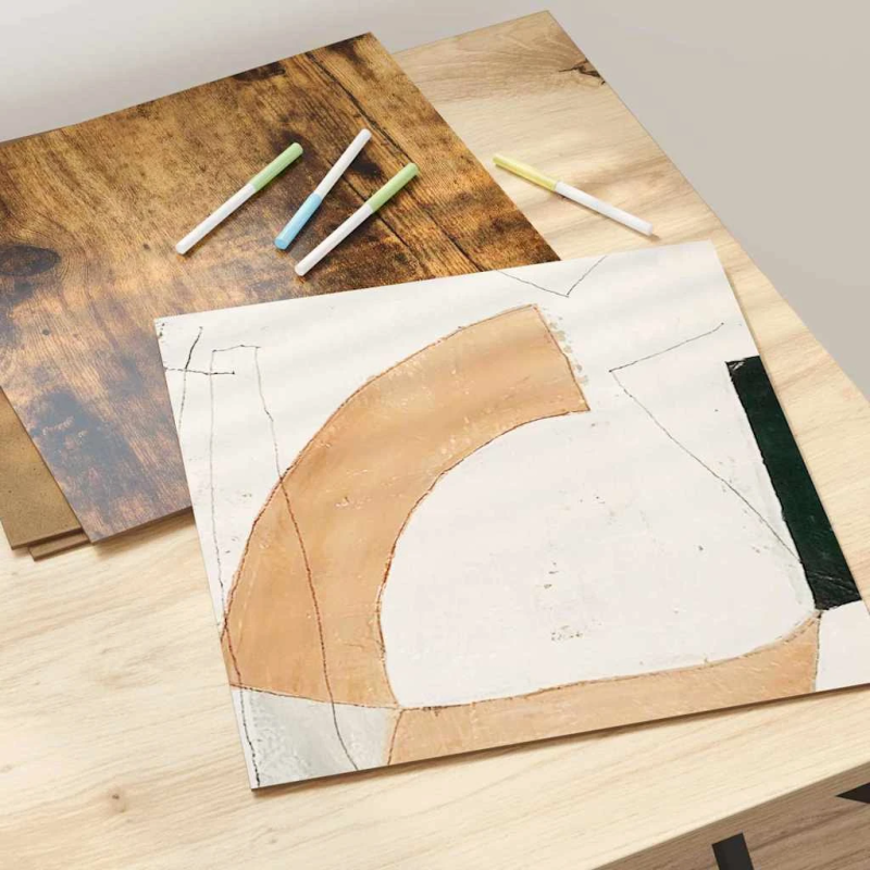 vidaXL Dekora Paneli 50 pcs Dūmaka ozols 30 x 30 x 0.27 cm