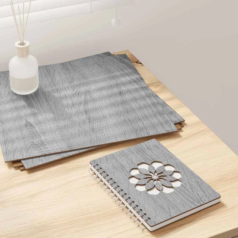 vidaXL Dekora Paneli 12 pcs Pelēks Sonoma 30 x 30 x 0.27 cm