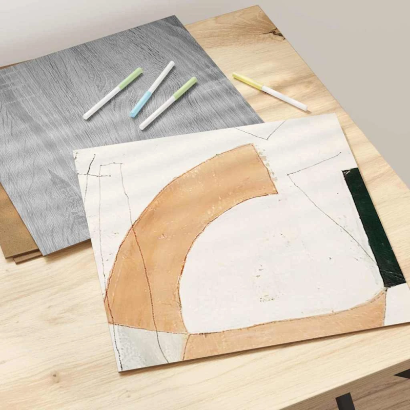 vidaXL Dekora Paneli 12 pcs Pelēks Sonoma 30 x 30 x 0.27 cm