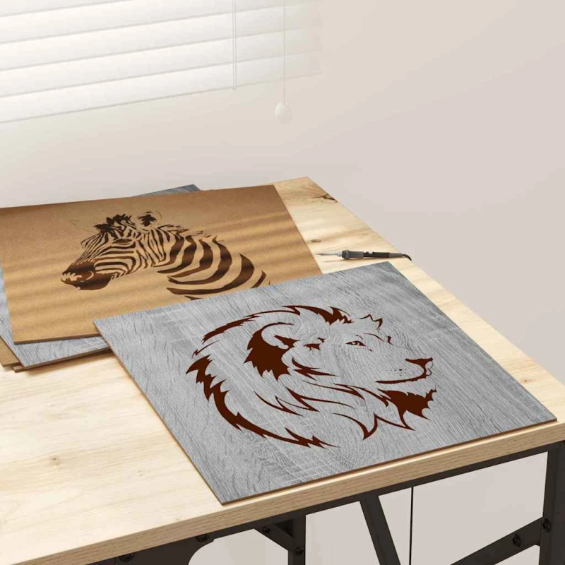 vidaXL Dekora Paneli 50 pcs Pelēks Sonoma 30 x 30 x 0.27 cm