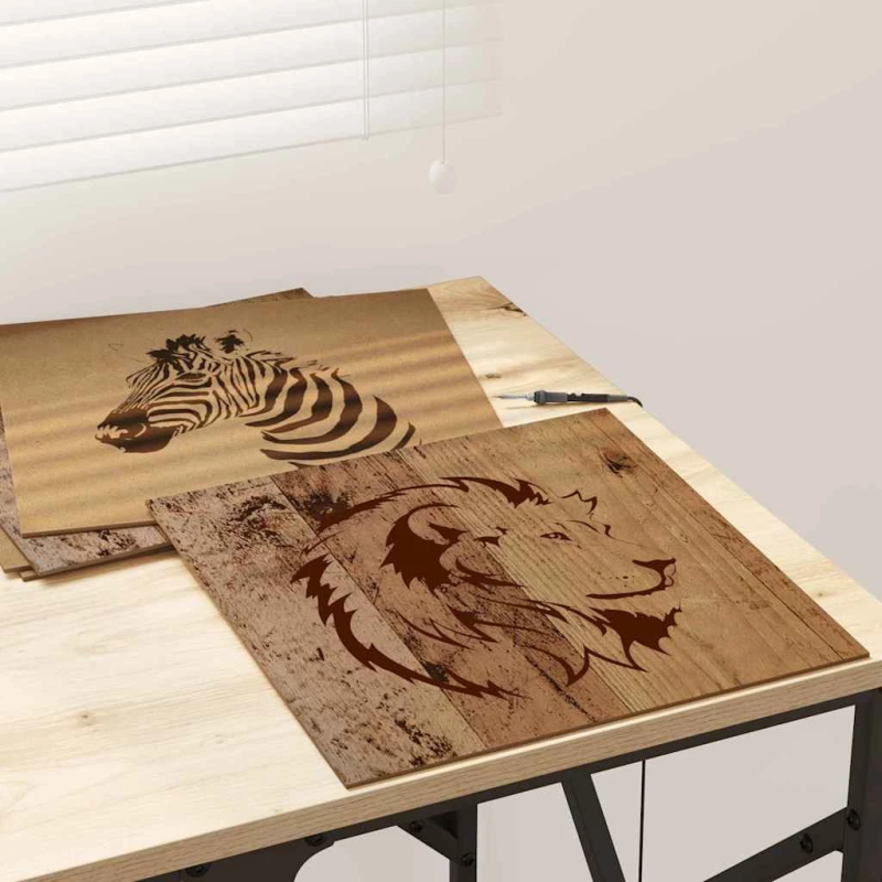 vidaXL Dekora Paneli 12 pcs Vecs koks 30 x 30 x 0.27 cm