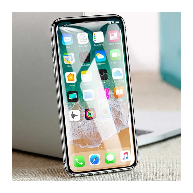 Devia Van Entire View Anti-glare Tempered Glass iPhone XR ,6.1, black ,10pcs,