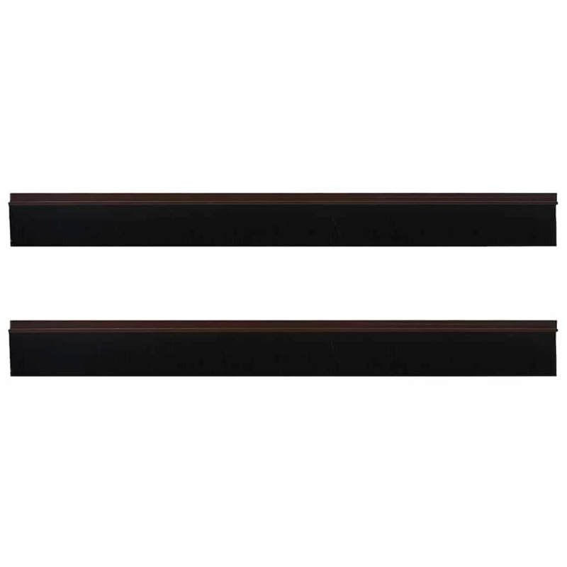 vidaXL Pašlīpojošas durvju birstes 2 pcs Brūna 100 cm