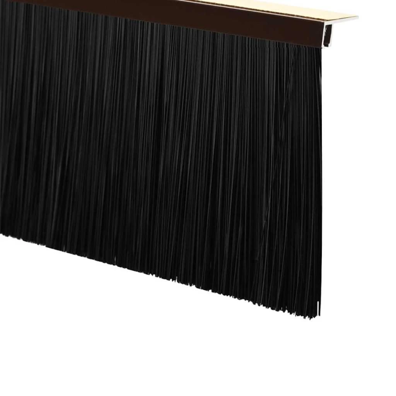 vidaXL Pašlīpojošas durvju birstes 2 pcs Brūna 100 cm