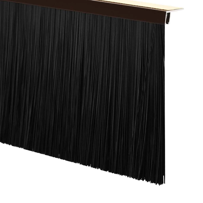 vidaXL Pašlīpojošas durvju birstes 2 pcs Brūna 100 cm