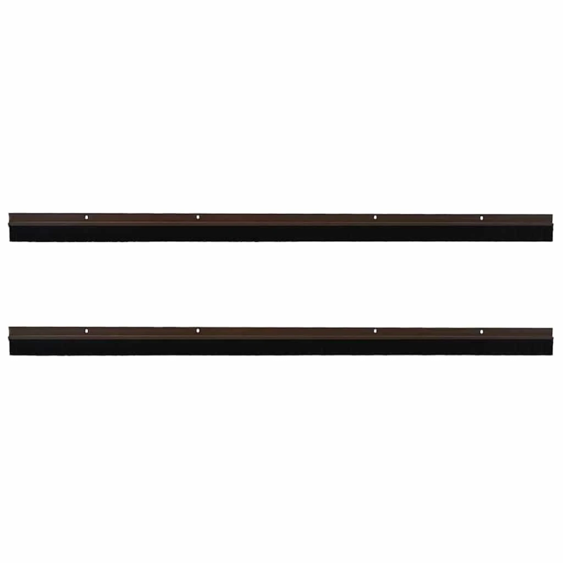 vidaXL Skrūvējami durvju birstes blīvējumi 2 pcs Brūna 100 cm