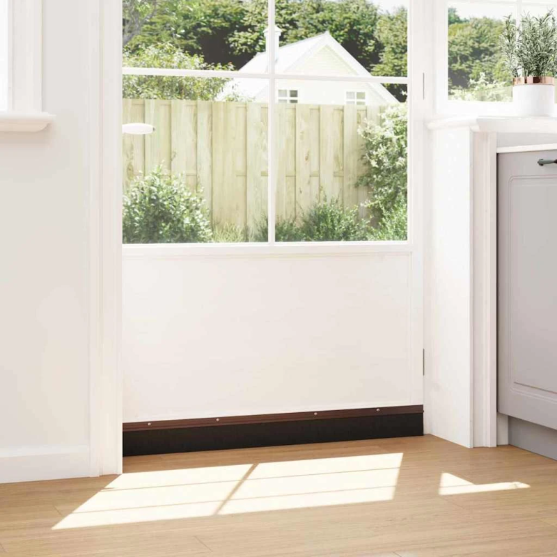 vidaXL Skrūvējami durvju birstes blīvējumi 6 pcs Brūna 100 cm