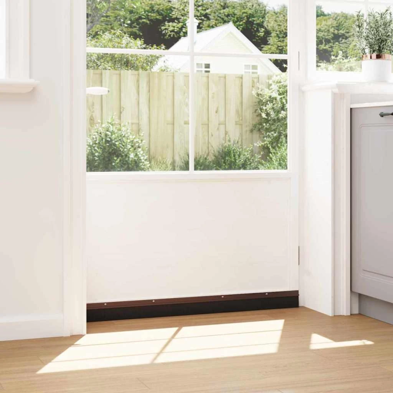 vidaXL Skrūvējami durvju birstes blīvējumi 12 pcs Brūna 100 cm