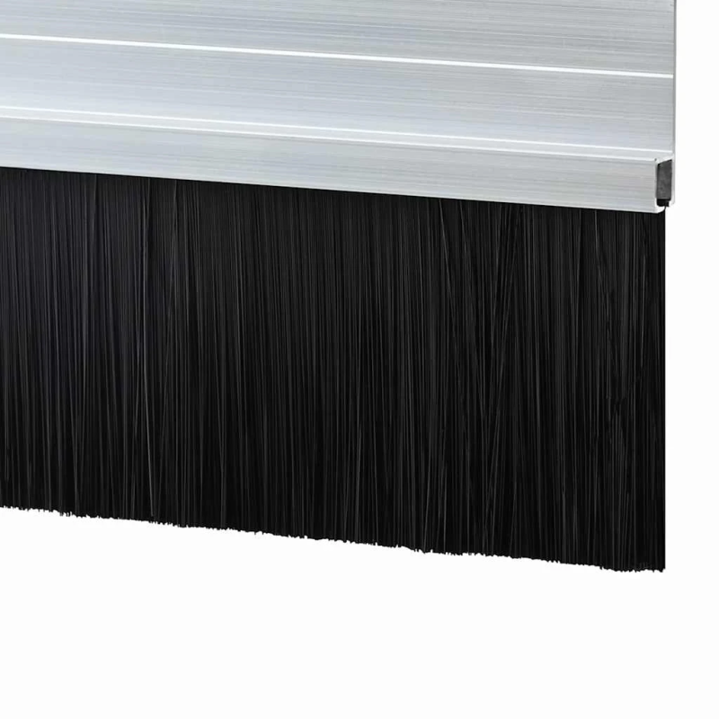 vidaXL Pašlīpojošas durvju birstes 2 pcs Sudraba 100 cm