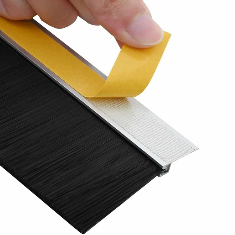 vidaXL Pašlīpojošas durvju birstes 6 pcs Sudraba 100 cm