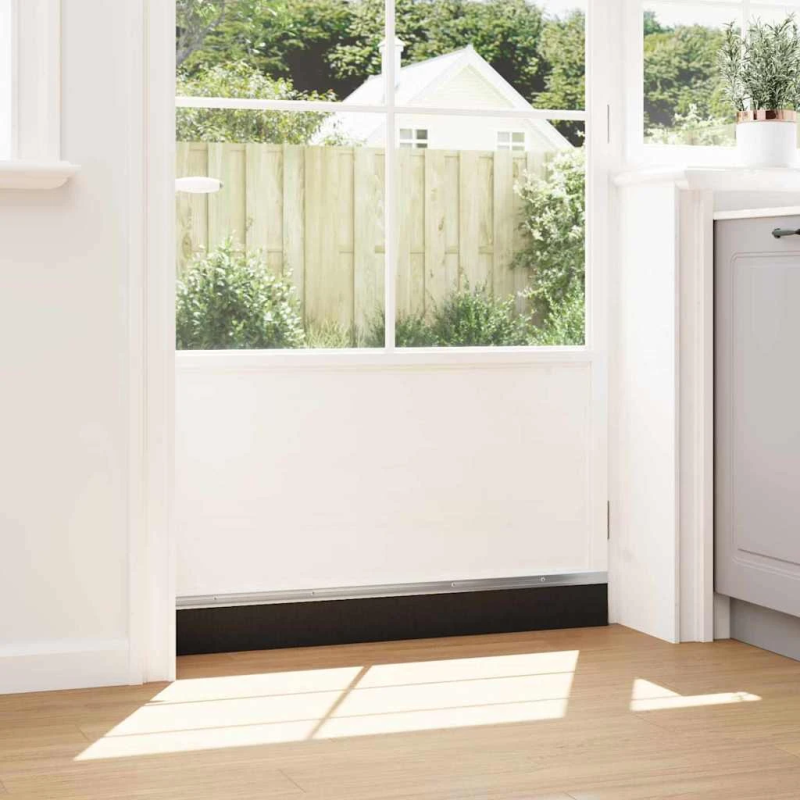 vidaXL Skrūvējami durvju birstes blīvējumi 6 pcs Sudraba 100 cm