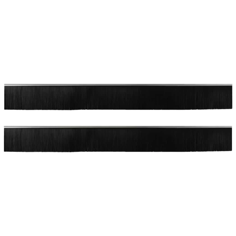 vidaXL Skrūvējami durvju birstes blīvējumi 2 pcs Sudraba 100 cm