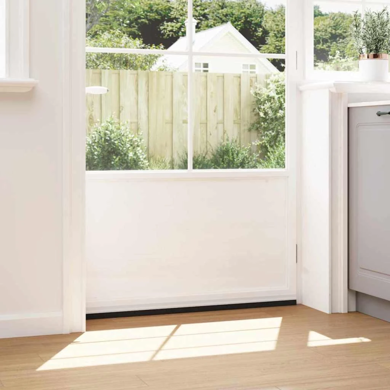 vidaXL Pašlīpojošas durvju birstes 2 pcs Balts 100 cm