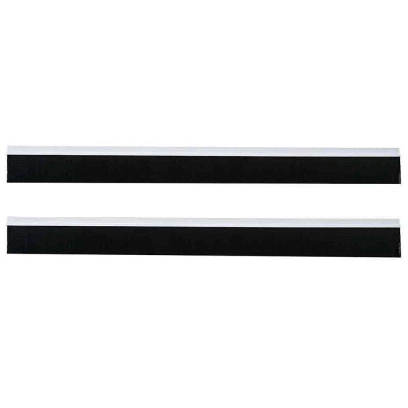 vidaXL Pašlīpojošas durvju birstes 2 pcs Balts 100 cm