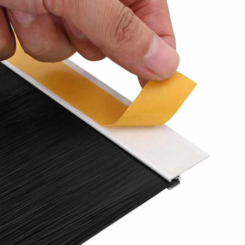 vidaXL Pašlīpojošas durvju birstes 6 pcs Balts 100 cm