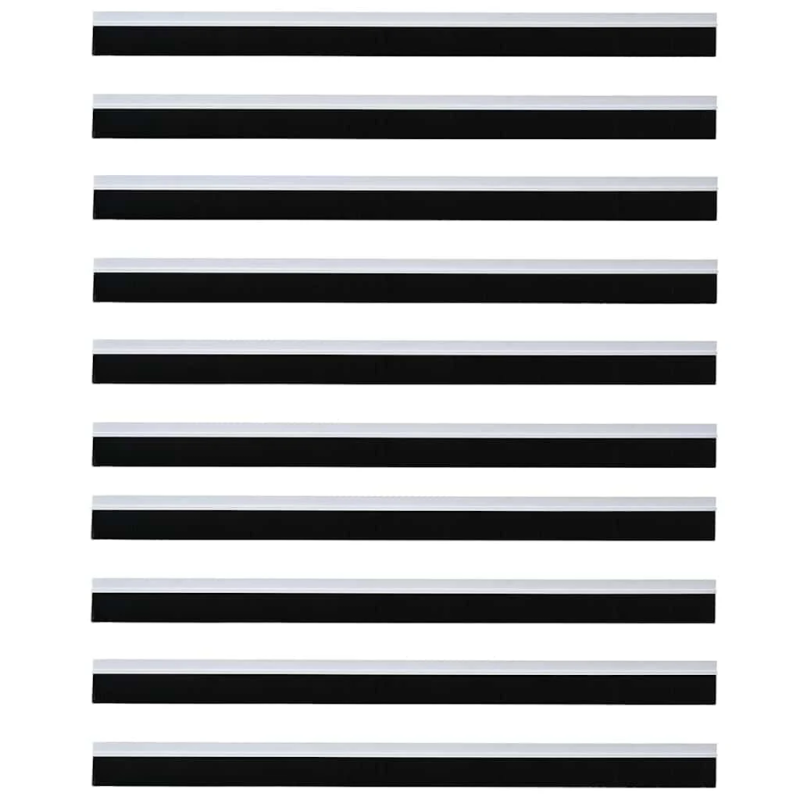 vidaXL Pašlīpojošas durvju birstes 12 pcs Balts 100 cm