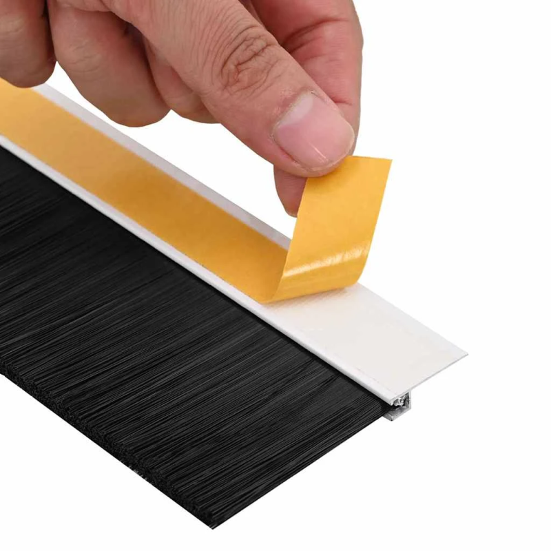 vidaXL Pašlīpojošas durvju birstes 12 pcs Balts 100 cm