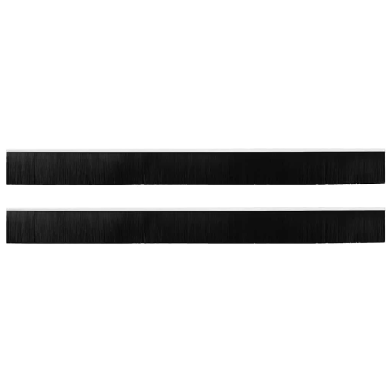 vidaXL Pašlīpojošas durvju birstes 2 pcs Balts 100 cm