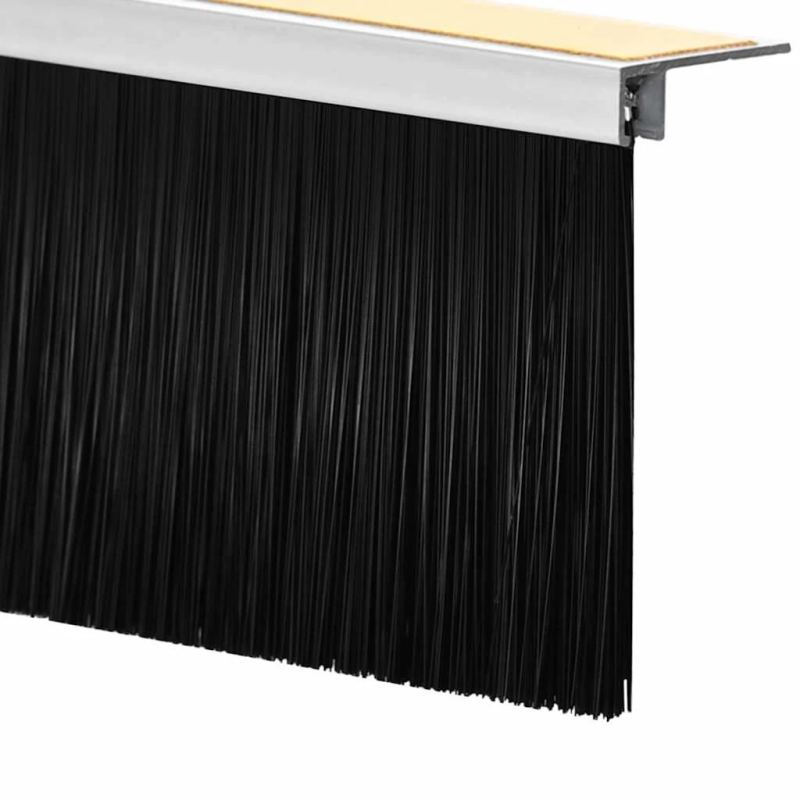 vidaXL Pašlīpojošas durvju birstes 12 pcs Balts 100 cm