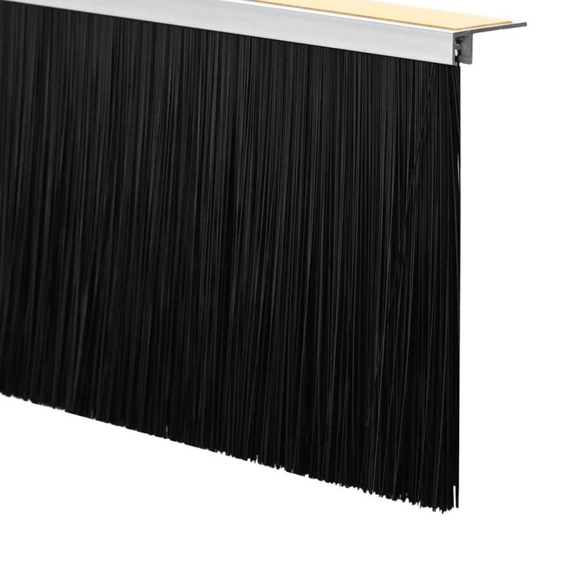 vidaXL Pašlīpojošas durvju birstes 12 pcs Balts 100 cm