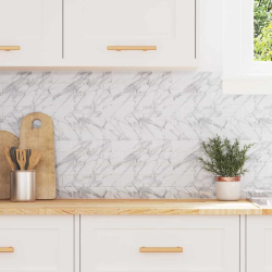 vidaXL Metro flīze 50 pcs Balts marmors 30,5 x 30,5 cm