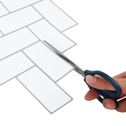 vidaXL Caurspīdīgas flīzes 50 pcs Balta pelēka 30 x 30 cm