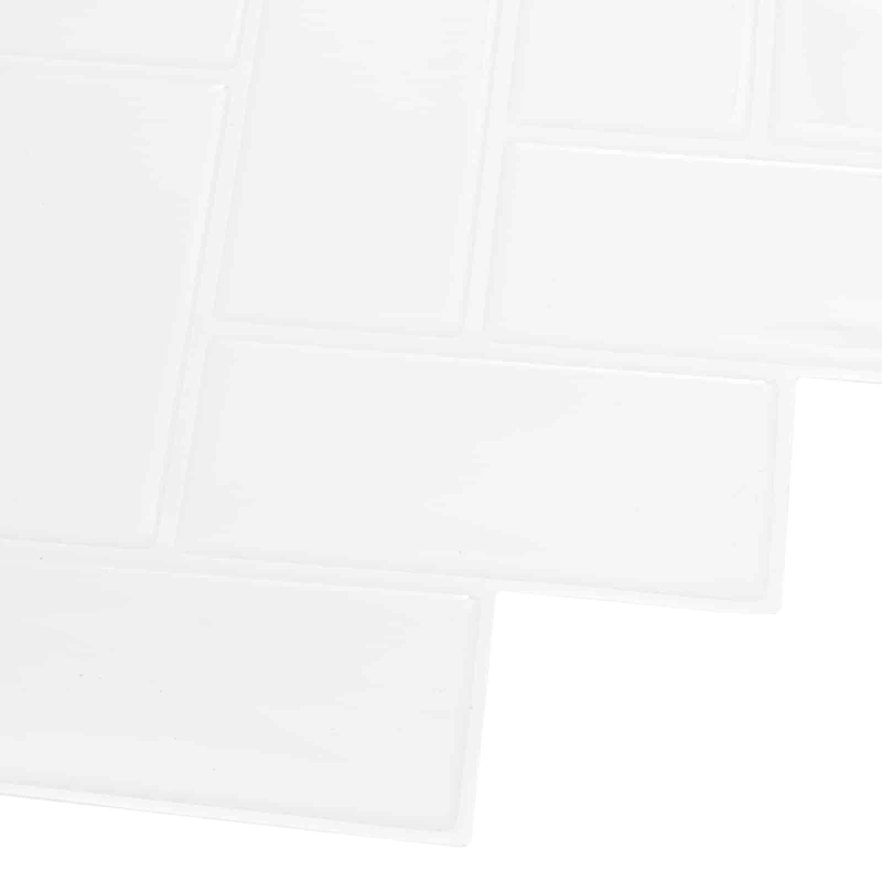 vidaXL Caurspīdīgas flīzes 20 pcs Balts 30 x 30 cm Poliuretāns un PET