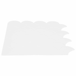 vidaXL Zivs skalas flīze 50 pcs Balts 30 x 30 cm Poliuretāns un PET