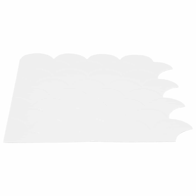 vidaXL Zivs skalas flīze 50 pcs Balts 30 x 30 cm Poliuretāns un PET