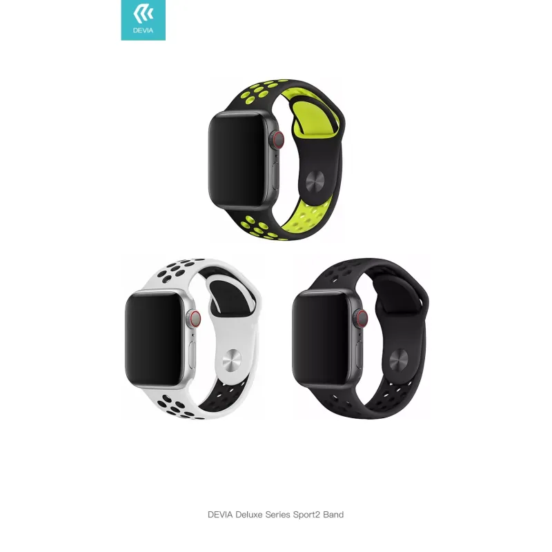 Devia Deluxe Series Sport Band for Apple Watch 4 Yellow