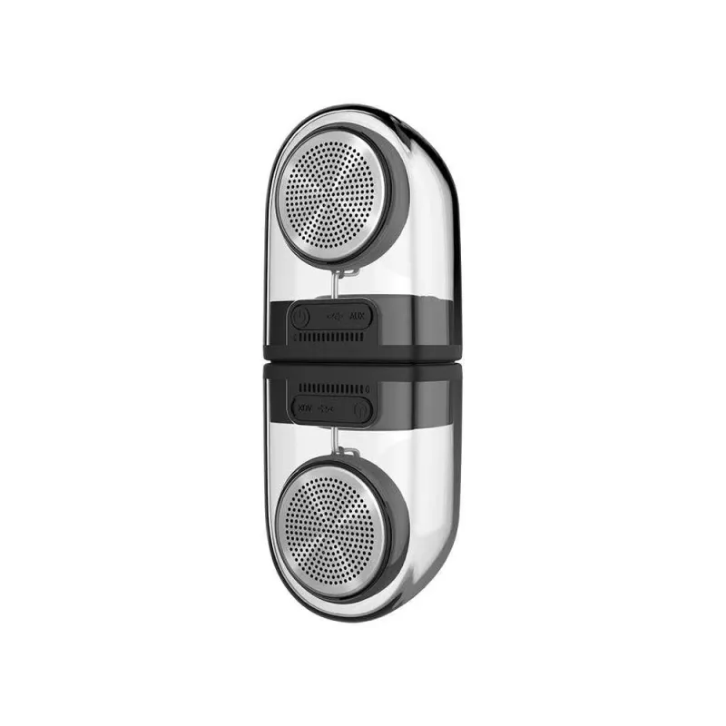 Devia Crystal Series TWS Speaker with Silicon Case ,2pcs, Black