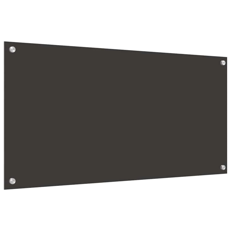 vidaXL Virtuves aizsargpanelis 2 pcs Tumši pelēks 100 x 50 cm