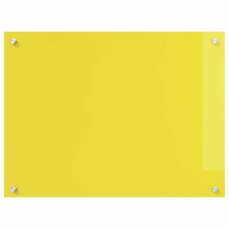 vidaXL Virtuves aizsargpanelis 2 pcs Dzeltena 80 x 60 cm rūdīts stikls