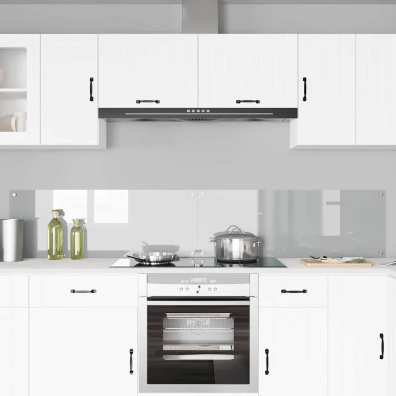 vidaXL Virtuves aizsargpanelis 2 pcs Caurspīdīgs 110 x 40 cm