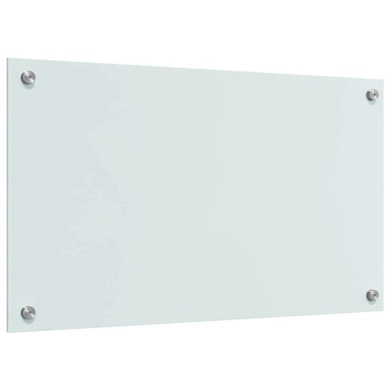 vidaXL Virtuves aizsargpanelis 2 pcs Balts 70 x 40 cm rūdīts stikls