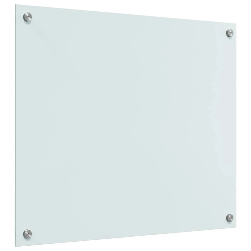 vidaXL Virtuves aizsargpanelis 2 pcs Balts 70 x 60 cm rūdīts stikls