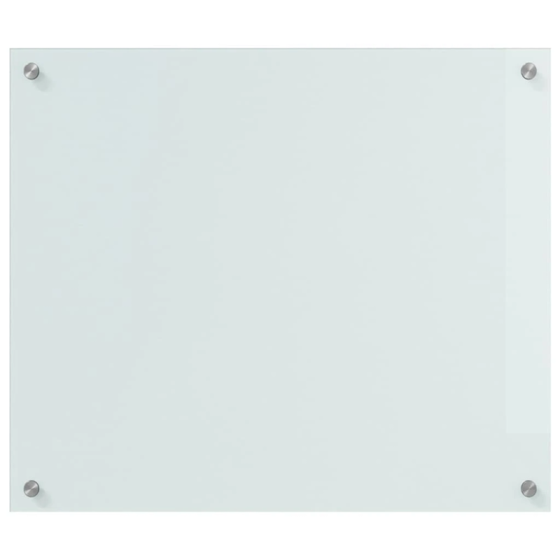 vidaXL Virtuves aizsargpanelis 2 pcs Balts 70 x 60 cm rūdīts stikls