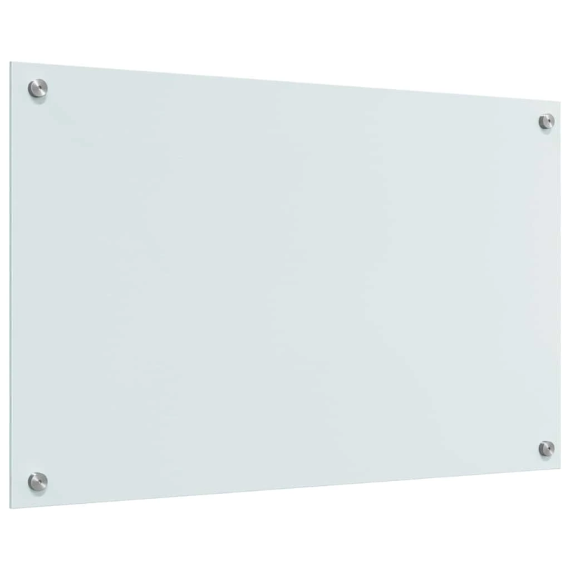 vidaXL Virtuves aizsargpanelis 2 pcs Balts 80 x 50 cm rūdīts stikls