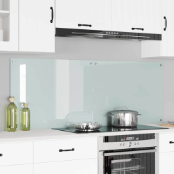 vidaXL Virtuves aizsargpanelis 2 pcs Balts 80 x 60 cm rūdīts stikls