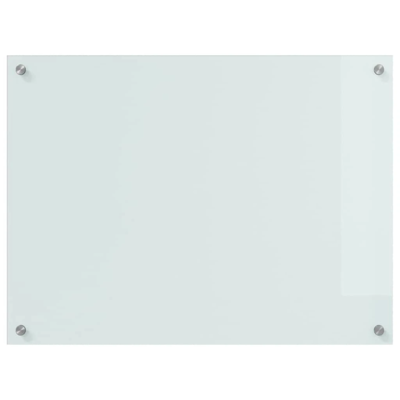 vidaXL Virtuves aizsargpanelis 2 pcs Balts 80 x 60 cm rūdīts stikls