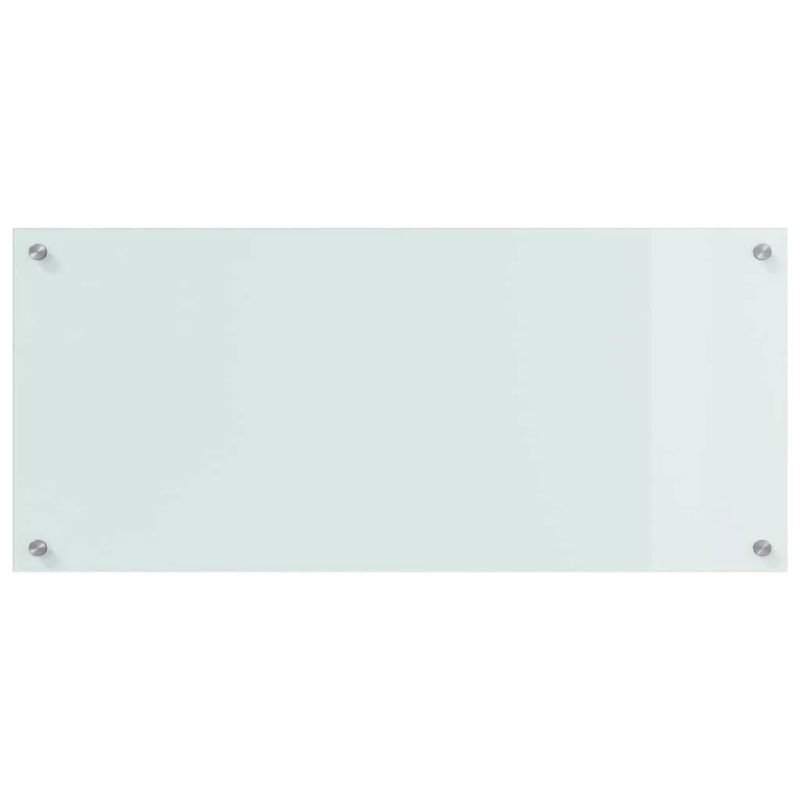 vidaXL Virtuves aizsargpanelis 2 pcs Balts 90 x 40 cm rūdīts stikls