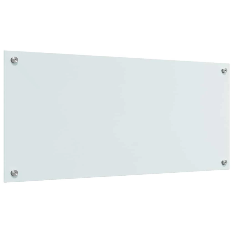 vidaXL Virtuves aizsargpanelis 2 pcs Balts 90 x 40 cm rūdīts stikls