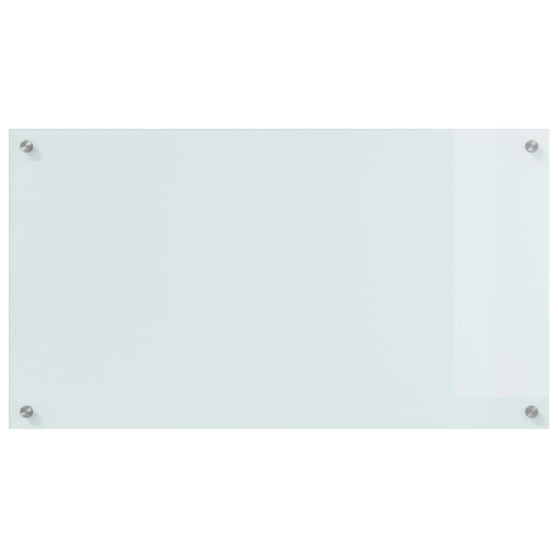 vidaXL Virtuves aizsargpanelis 2 pcs Balts 90 x 50 cm rūdīts stikls