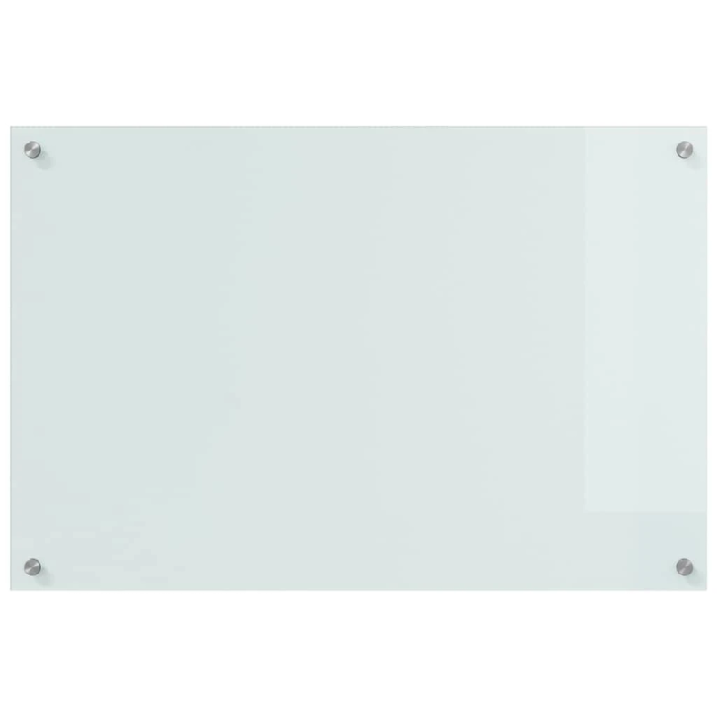 vidaXL Virtuves aizsargpanelis 2 pcs Balts 90 x 60 cm rūdīts stikls