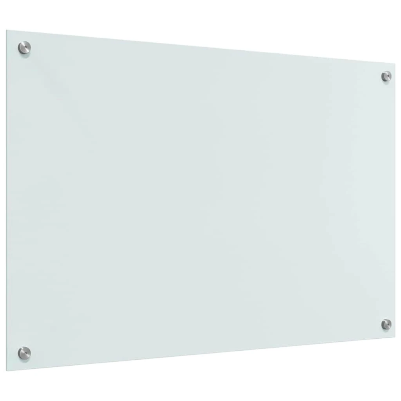 vidaXL Virtuves aizsargpanelis 2 pcs Balts 90 x 60 cm rūdīts stikls